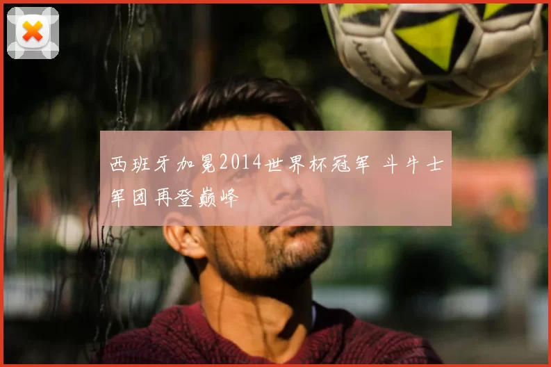 西班牙加冕2014世界杯冠军 斗牛士军团再登巅峰